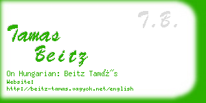 tamas beitz business card